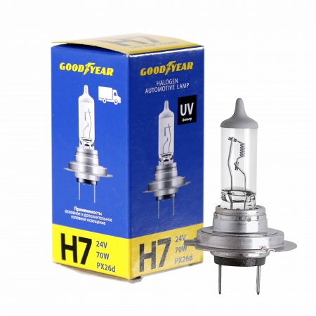 Лампа галоген H7 24/70W "Goodyear"