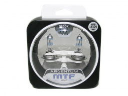 Лампа галоген H7 12/55W к-т 2шт "MTF" Argentum +130% (Корея)