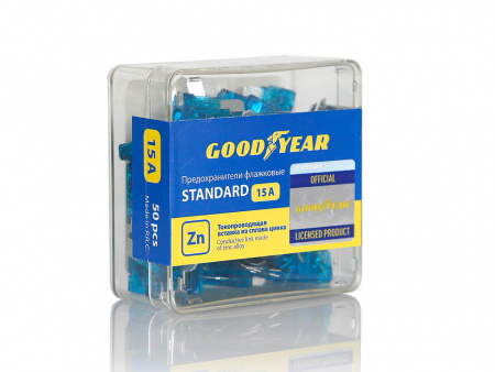 Предохранитель плоский 15А "Goodyear" (упак.50шт)