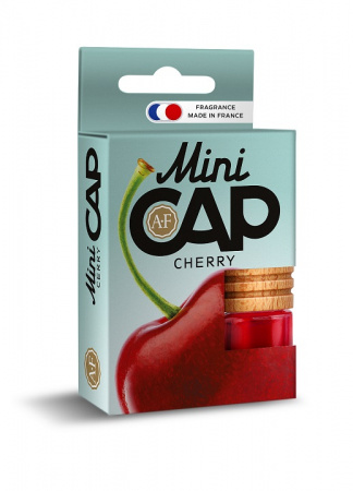 Ароматизатор подвесной с деревянной крышкой "AURA FRESH Mini CAP Cherry" (Вишня) 4ml