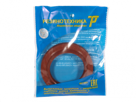 Сальник КПП вторичного вала Г-53,3307,3309,3310 "РТ" (красный)