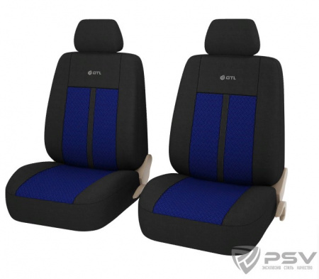 Чехлы а/м унив. "PSV" "GTL" Modern 2 FRONT (2 передних) синий