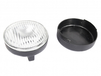 Фара противотуманная круглая  (белая) с крышкой (2101.3743-04) лампа 12v