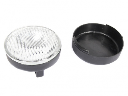 Фара противотуманная круглая  (белая) с крышкой (2101.3743-04) лампа 12v