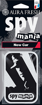 Ароматизатор подвесной картонный "AURA FRESH SPY MANIA New Car" (Новая Машина)