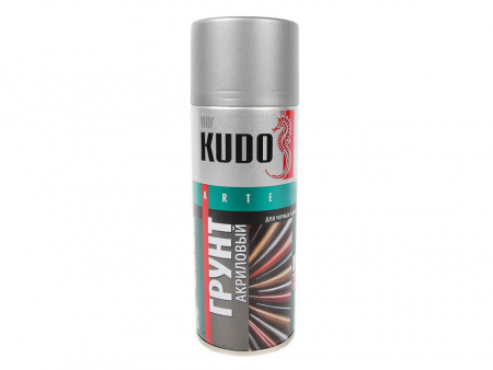 Грунт спрей (520 мл) акриловый серый "KUDO"