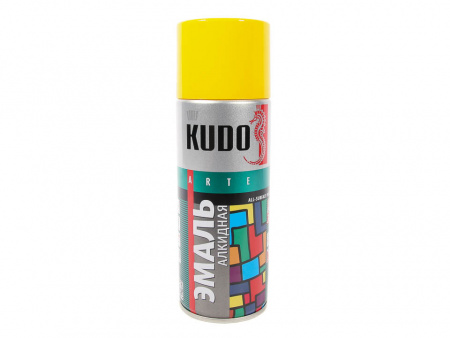 Краска аэрозольная жёлтая "KUDO" (520 мл)