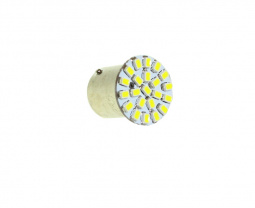 Лампа светодиод G18 (12-10) R10W 24V белая (22SMD диода) "YADA"