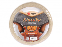 Оплетка руля "M" d37-39см "PSV" KLASSIKA (Бежевые) с перфорацией