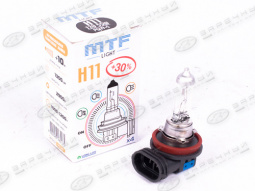 Лампа галоген H11 12/55W "MTF" Standart +30% (Корея)
