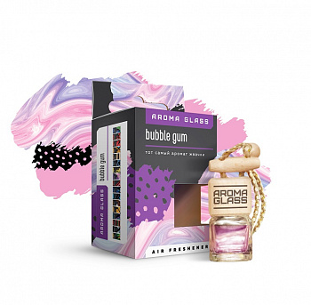 Ароматизатор подвесной с деревянной крышкой "Fouette Aroma Glass" Bubble Gum