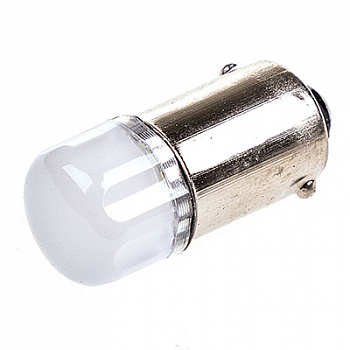 Лампа светодиод T8,5 (12-4 габариты цок.) T4W 12V 2 SMD диода BA9s 1-конт керамика Белая SKYWAY Габа