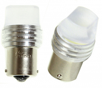 Лампа светодиод S25 (12-21) P21W 12V белая (9SMD диодов) "YADA"