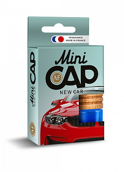 Ароматизатор подвесной с деревянной крышкой "AURA FRESH Mini CAP New Car" (Новая Машина) 4ml