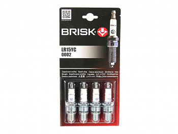 Свеча "BRISK" 2101-099 LR15YC "SUPER" с резист. (к-т 4шт)