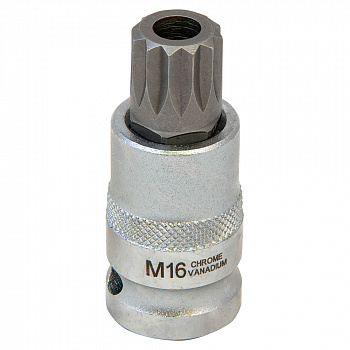 Головка  1/2" со вставкой SPLINE MН16 L55  с отверстием "AV Steel"